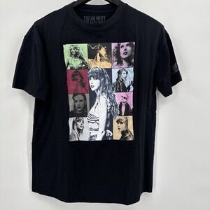 Taylor Swift The Eras Tour Official Merch Black Tee T-Shirt Size S Adult